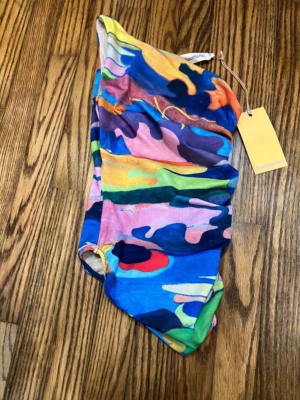 NWT Samantha Pleet One Shoulder One Piece Swimsuit sze XS